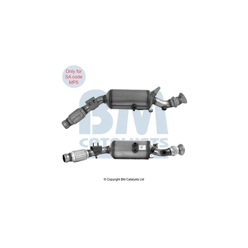 Filtre à particules / à suie, échappement BM CATALYSTS BM11461H