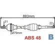 Arbre de transmission GRESA T5899 Z - Visuel 1