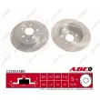 Jeu de 2 disques de frein arrière ABE C42052ABE - Visuel 1