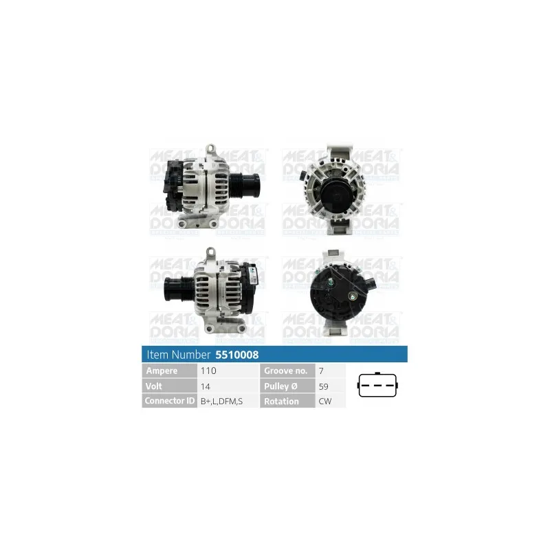 Alternateur MEAT & DORIA 5510008