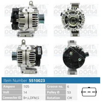 Alternateur MEAT & DORIA 5510023