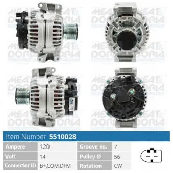 Alternateur MEAT & DORIA 5510028