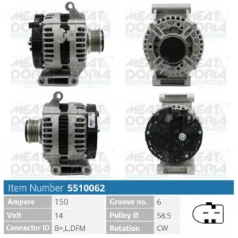 Alternateur MEAT & DORIA 5510062