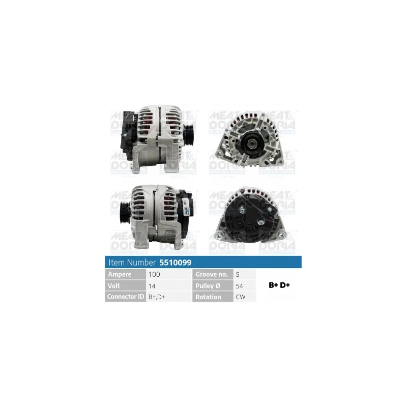 Alternateur MEAT & DORIA 5510099