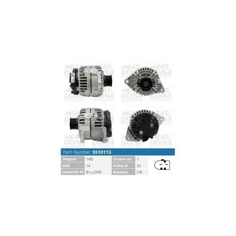 Alternateur MEAT & DORIA 5510113