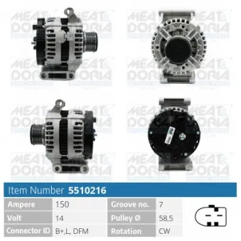 Alternateur MEAT & DORIA 5510216