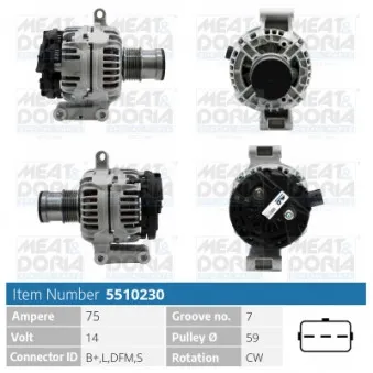 Alternateur MEAT & DORIA 5510230