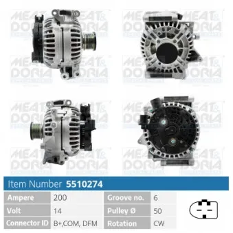 Alternateur MEAT & DORIA 5510274