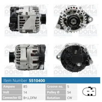 Alternateur MEAT & DORIA 5510400