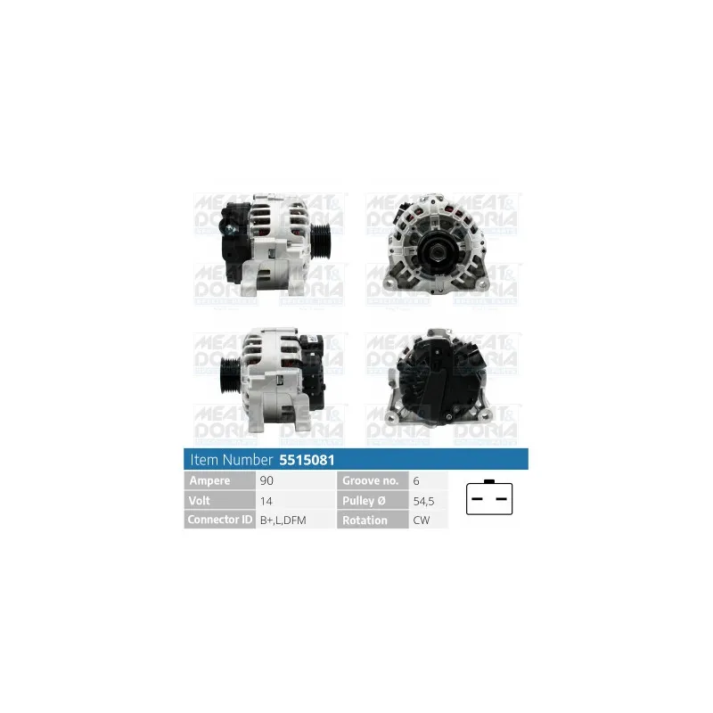 Alternateur MEAT & DORIA 5515081