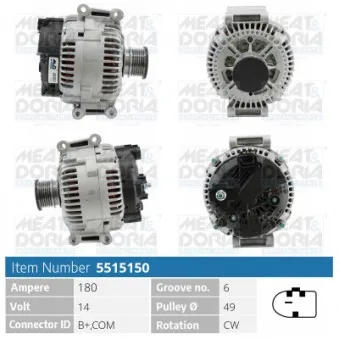 Alternateur MEAT & DORIA 5515150