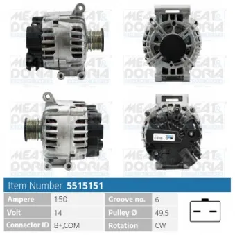 Alternateur MEAT & DORIA 5515151