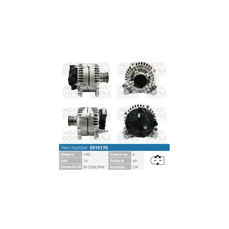Alternateur MEAT & DORIA 5515170