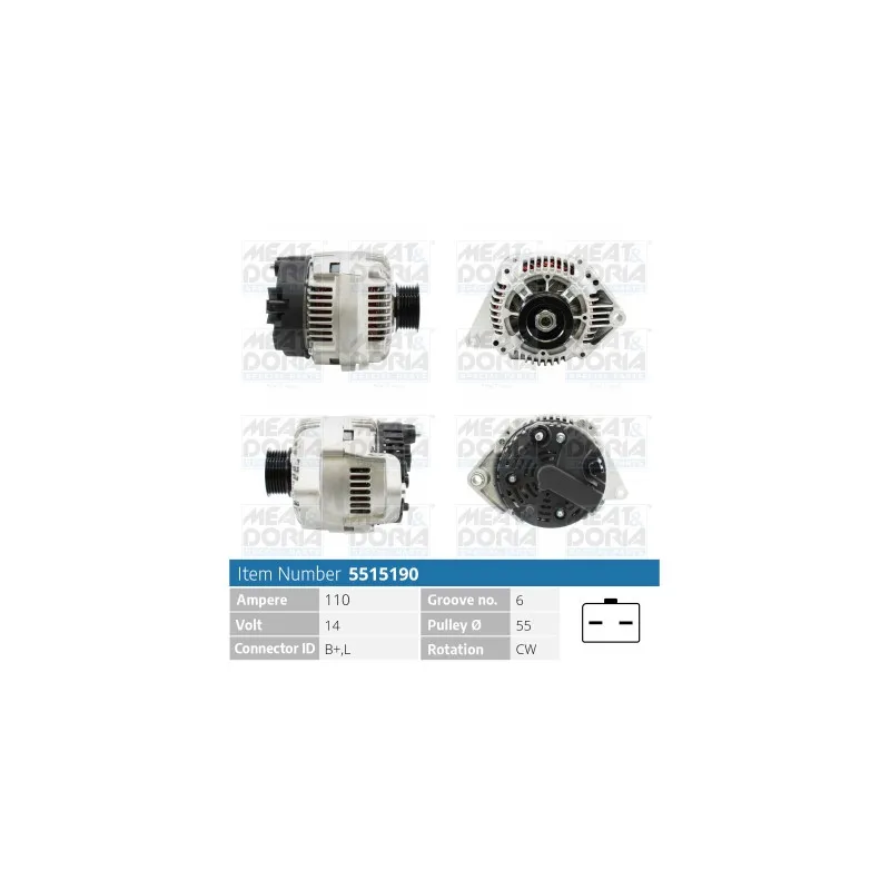 Alternateur MEAT & DORIA 5515190