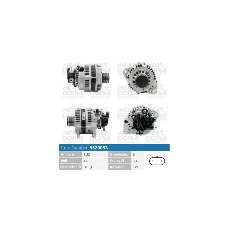 Alternateur MEAT & DORIA 5520033