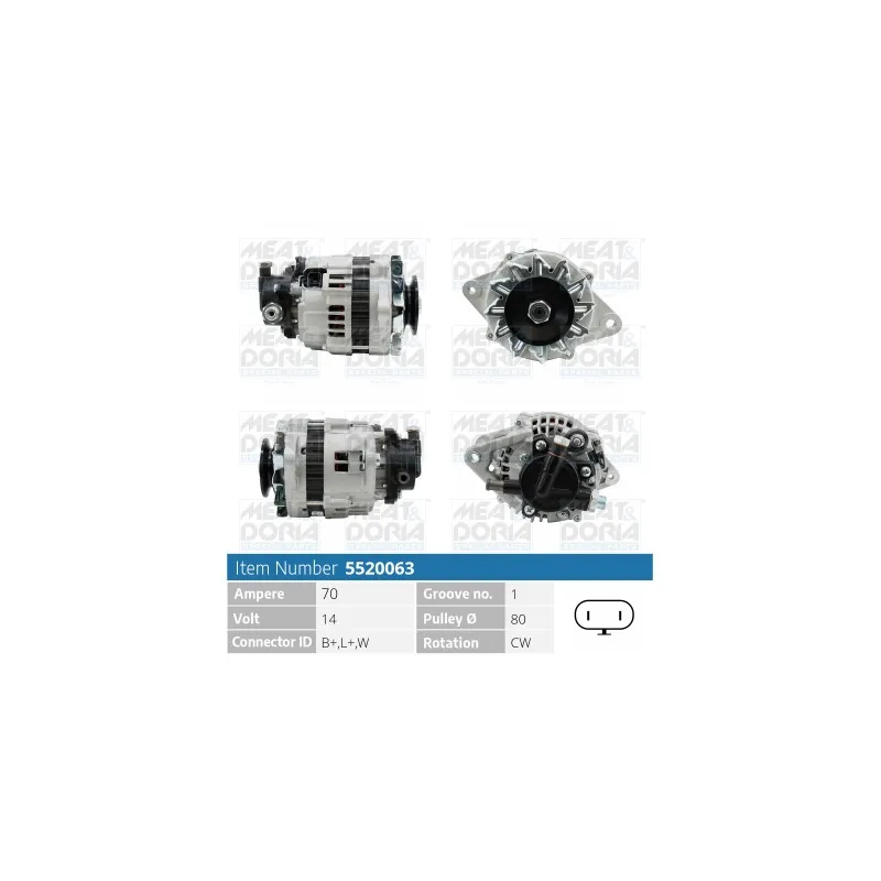Alternateur MEAT & DORIA 5520063