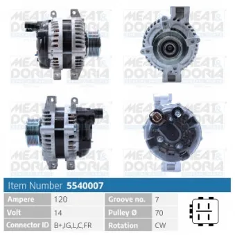 Alternateur MEAT & DORIA 5540007