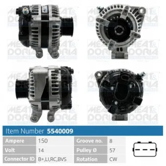 Alternateur MEAT & DORIA 5540009