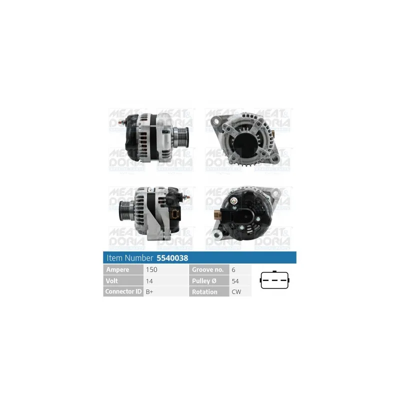 Alternateur MEAT & DORIA 5540038