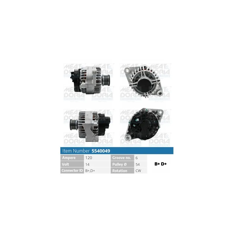 Alternateur MEAT & DORIA 5540049