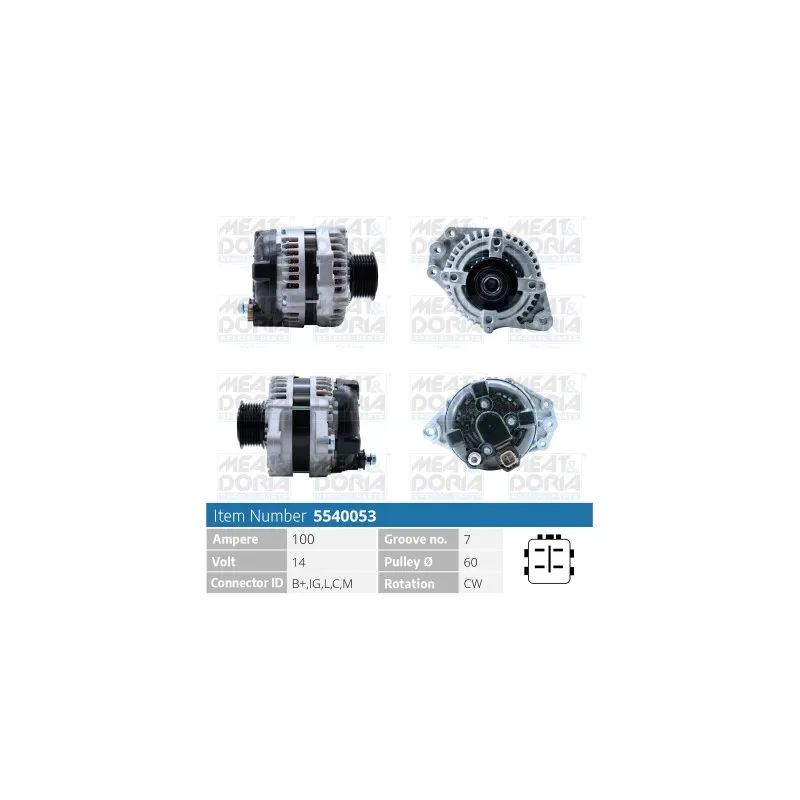 Alternateur MEAT & DORIA 5540053