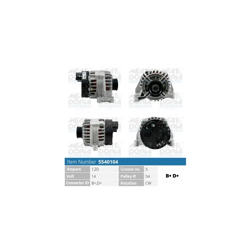 Alternateur MEAT & DORIA 5540104