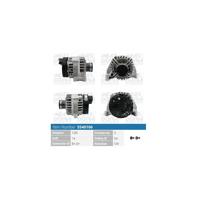 Alternateur MEAT & DORIA 5540106