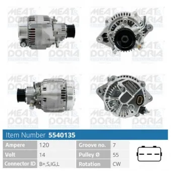 Alternateur MEAT & DORIA 5540135