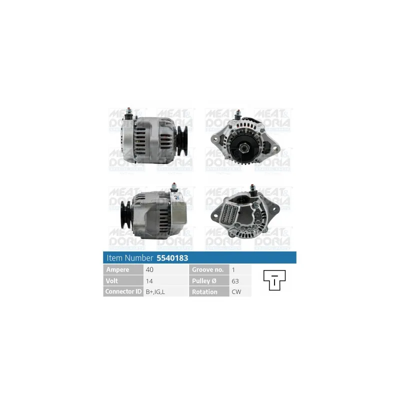 Alternateur MEAT & DORIA 5540183