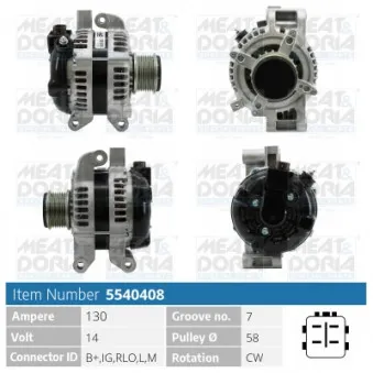 Alternateur MEAT & DORIA 5540408