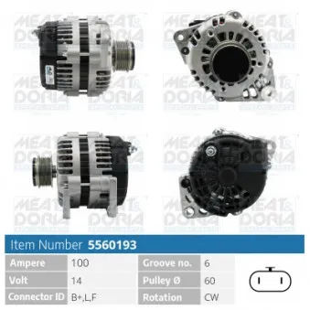 Alternateur MEAT & DORIA 5560193