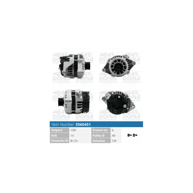 Alternateur MEAT & DORIA 5560451