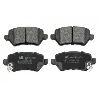 Jeu de 4 plaquettes de frein arrière TEKNÖR HKT-PL-009