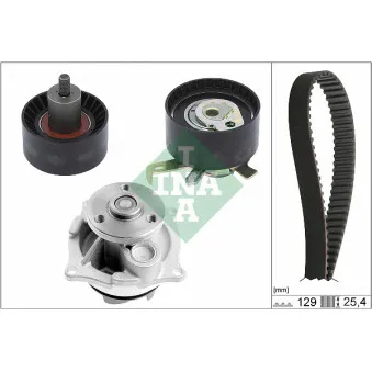 Pompe à eau + kit de courroie de distribution INA 530 0066 30