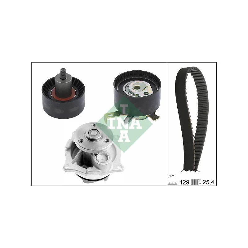 Pompe à eau + kit de courroie de distribution INA 530 0066 30
