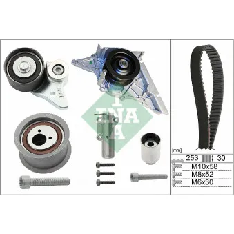 Pompe à eau + kit de courroie de distribution INA 530 0366 30