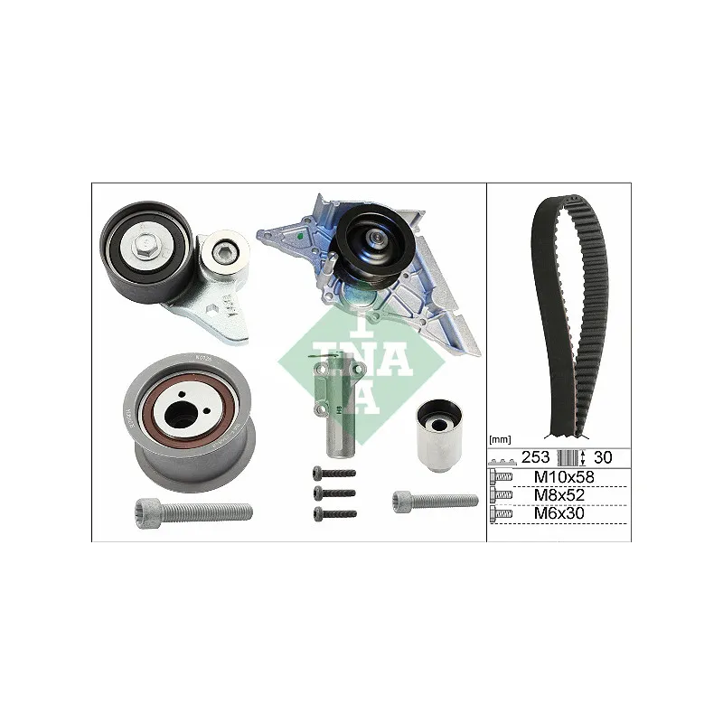 Pompe à eau + kit de courroie de distribution INA 530 0366 30
