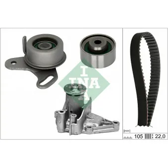 Pompe à eau + kit de courroie de distribution INA 530 0427 31