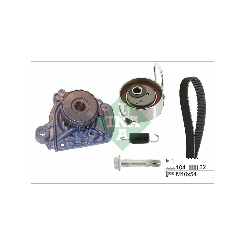Pompe à eau + kit de courroie de distribution INA 530 0506 31