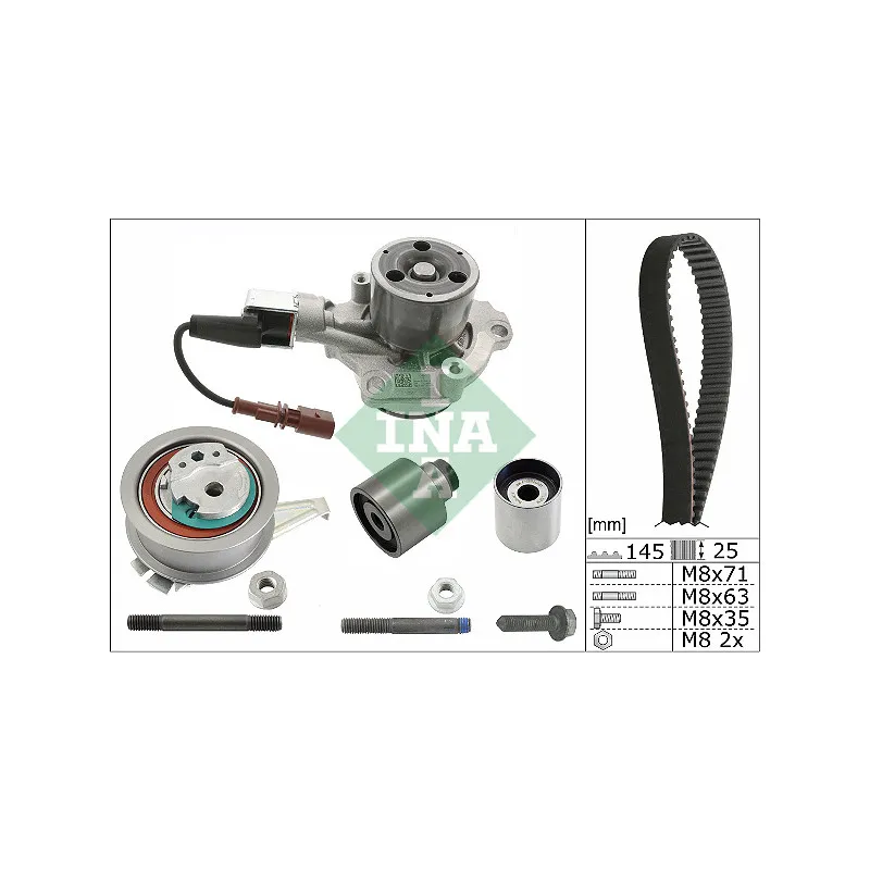 Pompe à eau + kit de courroie de distribution INA 530 0699 30