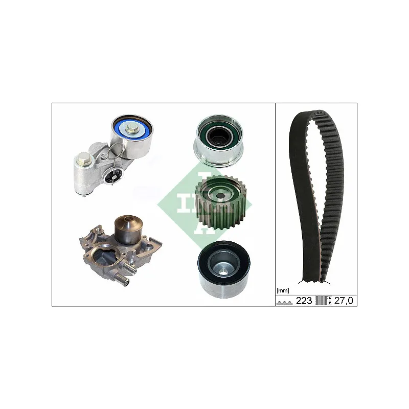 Pompe à eau + kit de courroie de distribution INA 530 0736 30