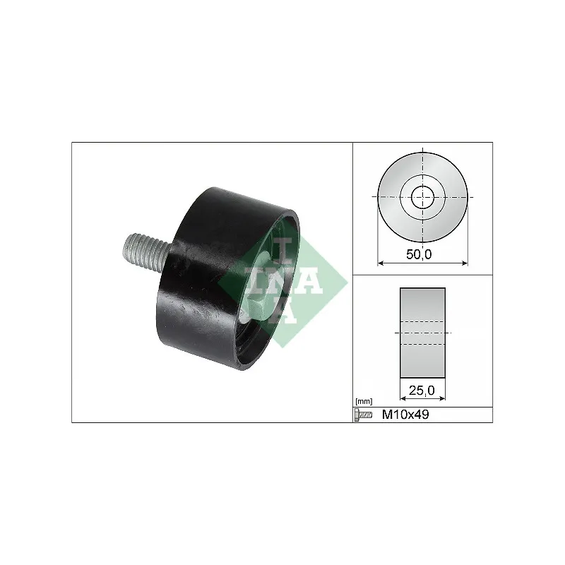 Poulie renvoi/transmission, courroie de distribution INA 532 0899 10