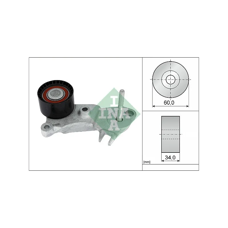 Poulie renvoi/transmission, courroie de distribution INA 532 0999 10