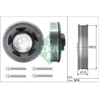 Kit de poulies, vilebrequin INA 544 0129 20