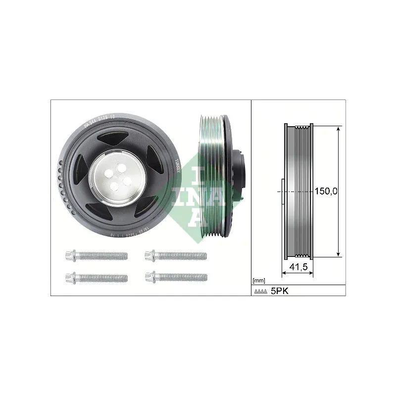 Kit de poulies, vilebrequin INA 544 0129 20