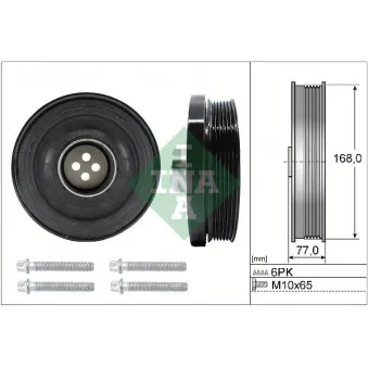 Kit de poulies, vilebrequin INA 544 0130 20