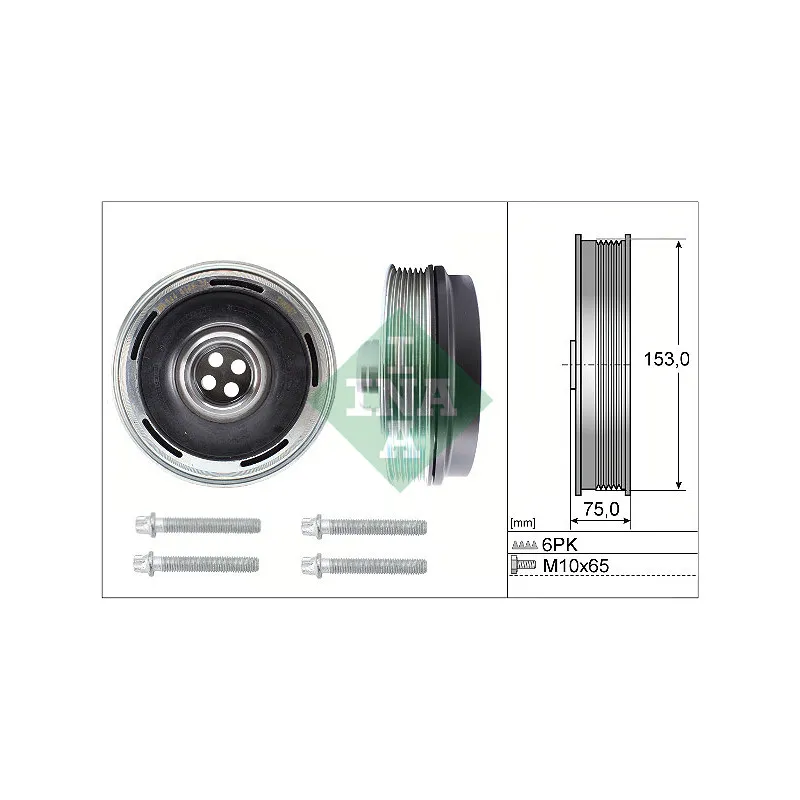 Kit de poulies, vilebrequin INA 544 0169 20