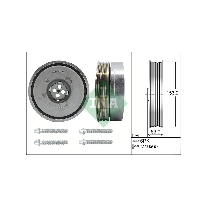 Kit de poulies, vilebrequin INA 544 0502 20