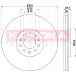 Jeu de 2 disques de frein avant KAMOKA 1031057 - Visuel 1
