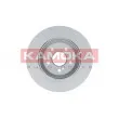 Jeu de 2 disques de frein arrière KAMOKA 1031098 - Visuel 2